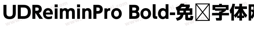 UDReiminPro Bold字体转换